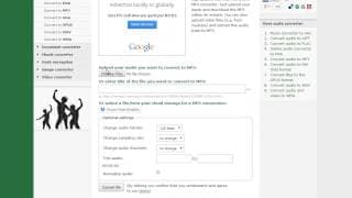 How to convert an audio file with online converter