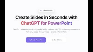 Twistly | Your ChatGPT for PowerPoint | Full PowerPoint Tour