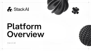StackAI Academy #1 — Platform Overview