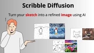 Refine Your Sketches Instantly with Scribble Diffusion | Scribble Diffusion Demo