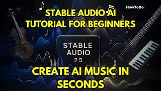 Stable Audio AI Tutorial for Beginners | Create Music in Seconds with Stable Audio AI 🎶 | HowToDo