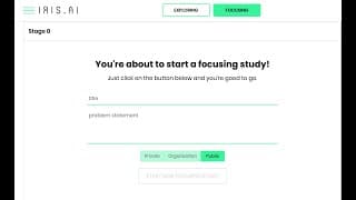Iris.ai Focus Tool  - Introduction