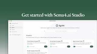How to Build AI Agents: Complete Sema4.ai Studio Tour