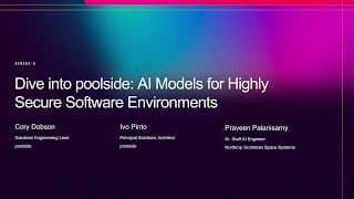 AWS re:Invent 2025 - Dive into Poolside: AI Models for Highly Secure Software Environments (AIM261)